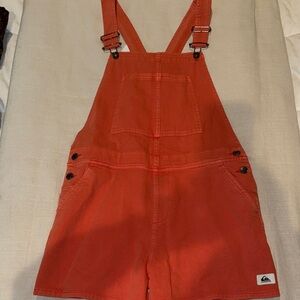 Quiksilver California Sun Dungaree in Red